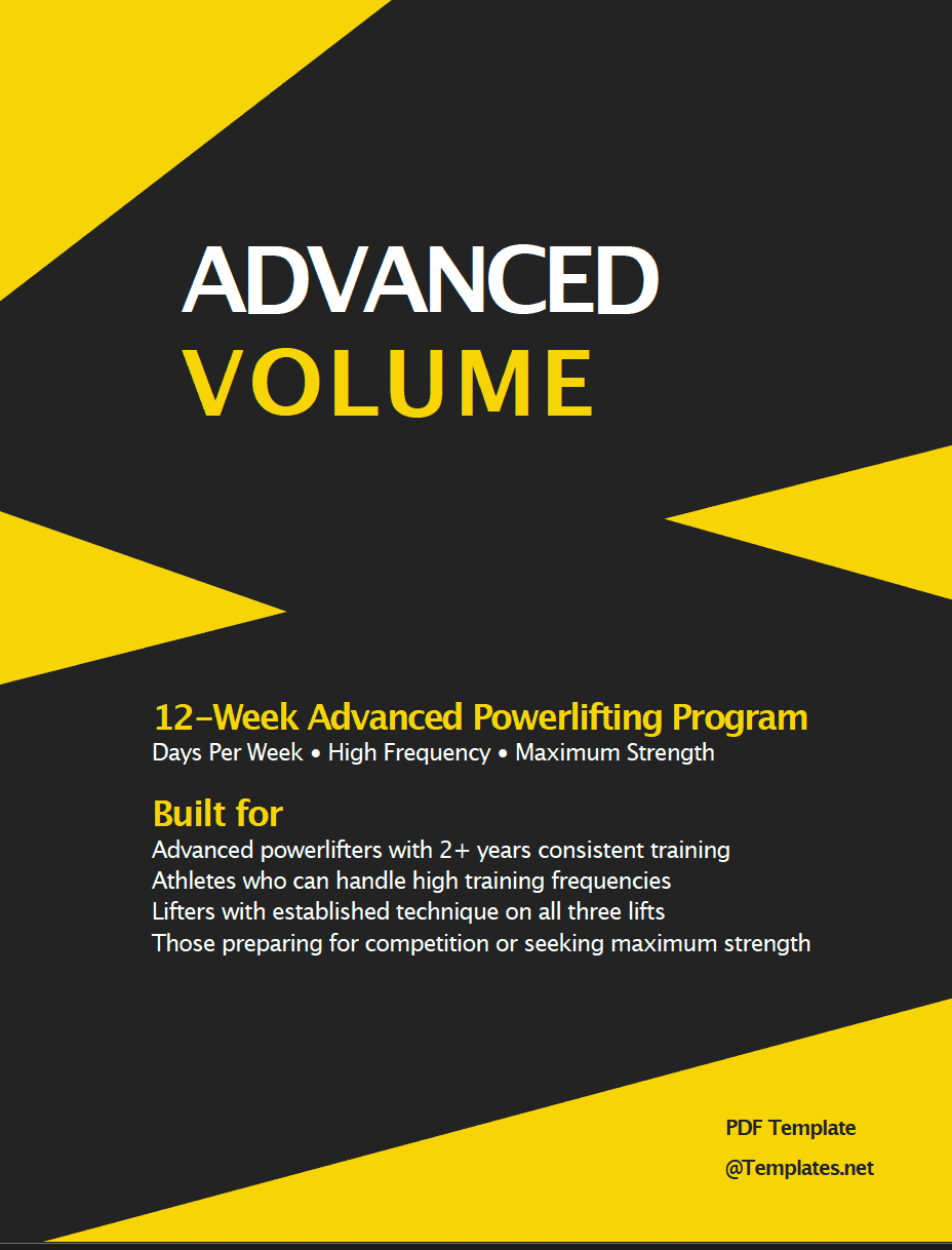 Powerlifting Program (4-Day)