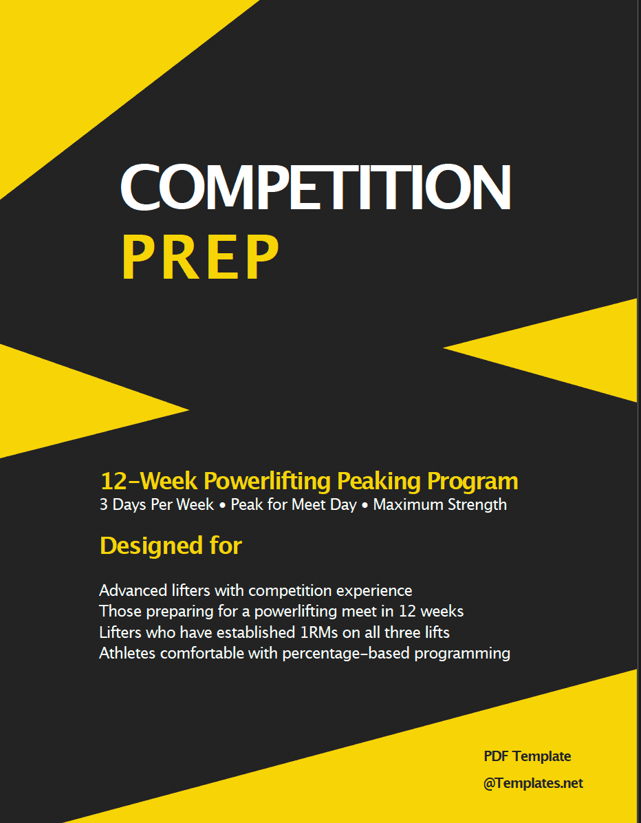 Powerlifting Program (3-Day)